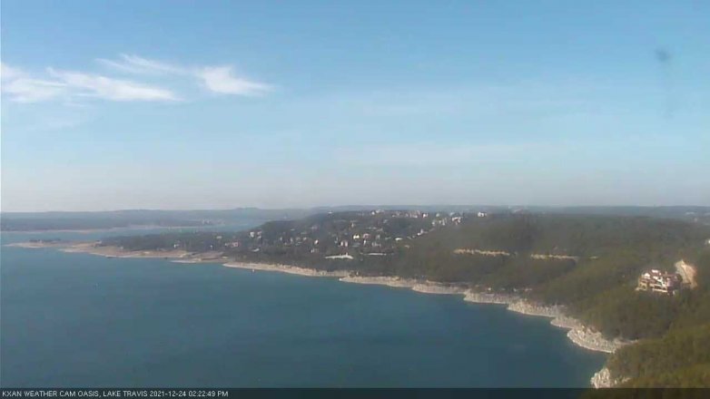 Lake Travis webcam, December 24, 2021 2:25 PM CT