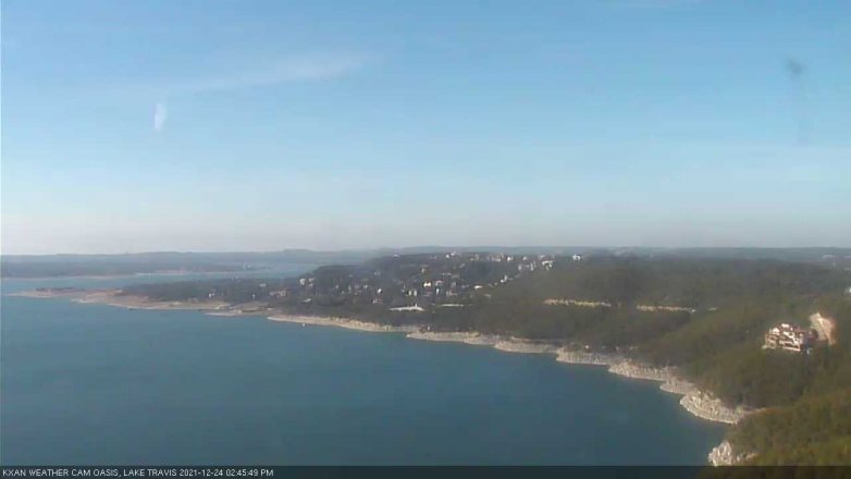 Lake Travis webcam, December 24, 2021 2:45 PM CT