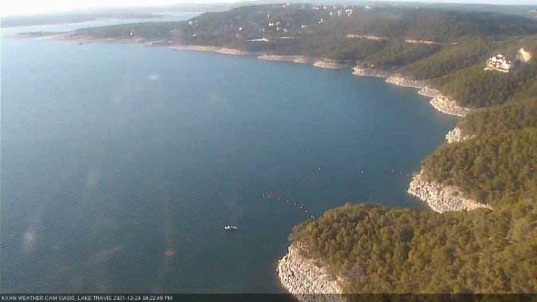 Lake Travis webcam, December 24, 2021 4:25 PM CT