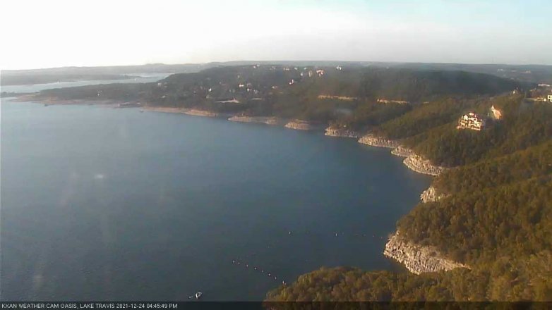 Lake Travis webcam, December 24, 2021 4:45 PM CT
