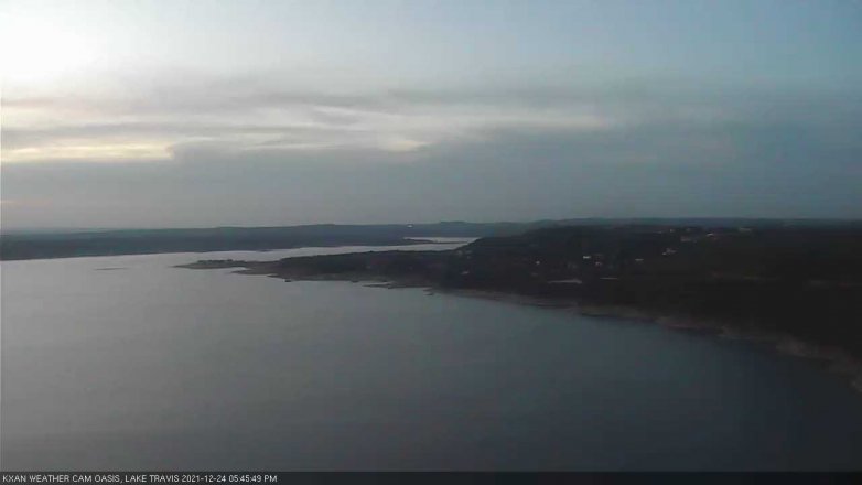 Lake Travis webcam, December 24, 2021 5:45 PM CT