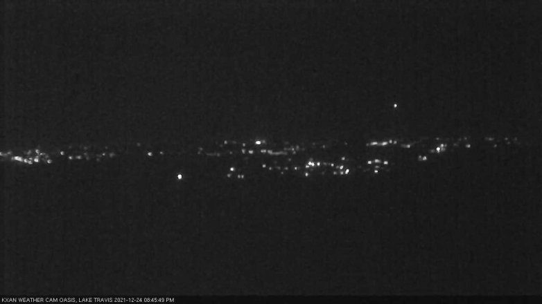 Lake Travis webcam, December 24, 2021 8:45 PM CT