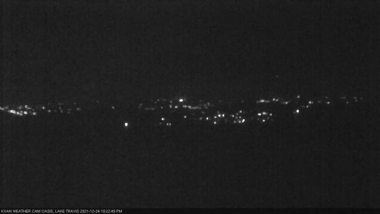 Lake Travis webcam, December 24, 2021 10:25 PM CT