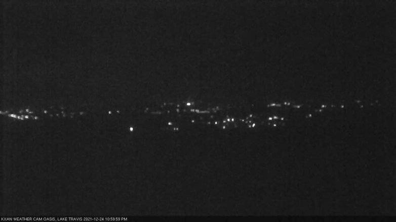 Lake Travis webcam, December 24, 2021 11:00 PM CT