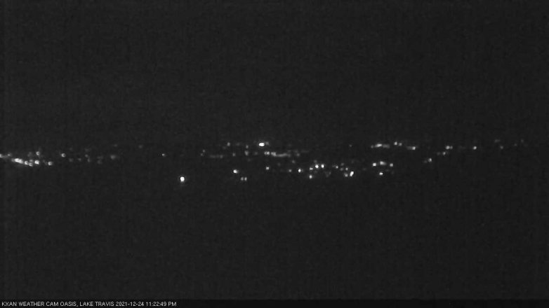 Lake Travis webcam, December 24, 2021 11:25 PM CT