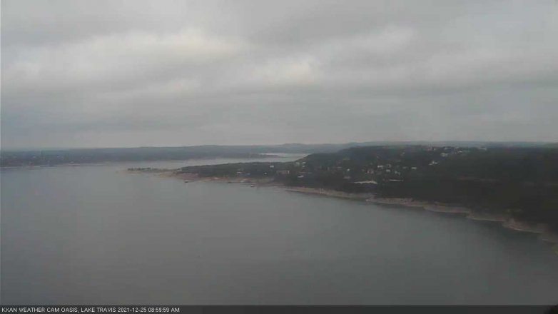 Lake Travis webcam, December 25, 2021 9:00 AM CT