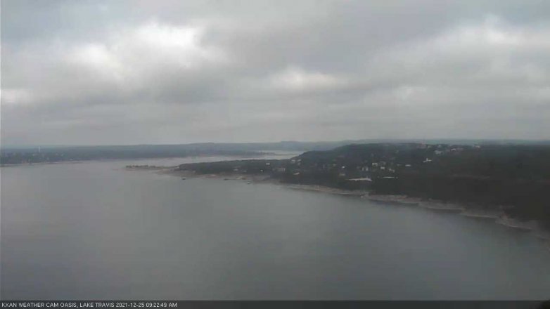 Lake Travis webcam, December 25, 2021 9:25 AM CT