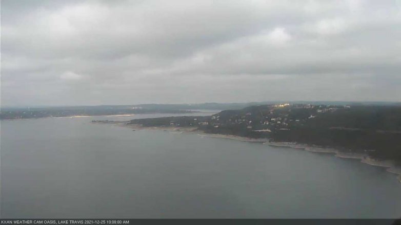 Lake Travis webcam, December 25, 2021 10:00 AM CT