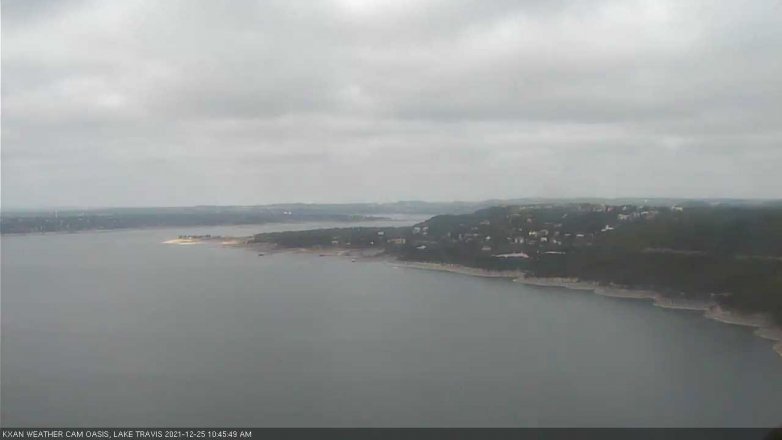 Lake Travis webcam, December 25, 2021 10:45 AM CT