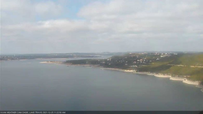 Lake Travis webcam, December 25, 2021 11:25 AM CT