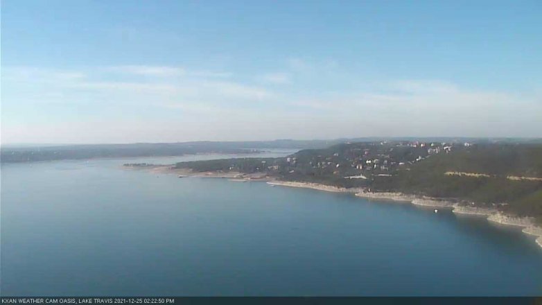 Lake Travis webcam, December 25, 2021 2:25 PM CT