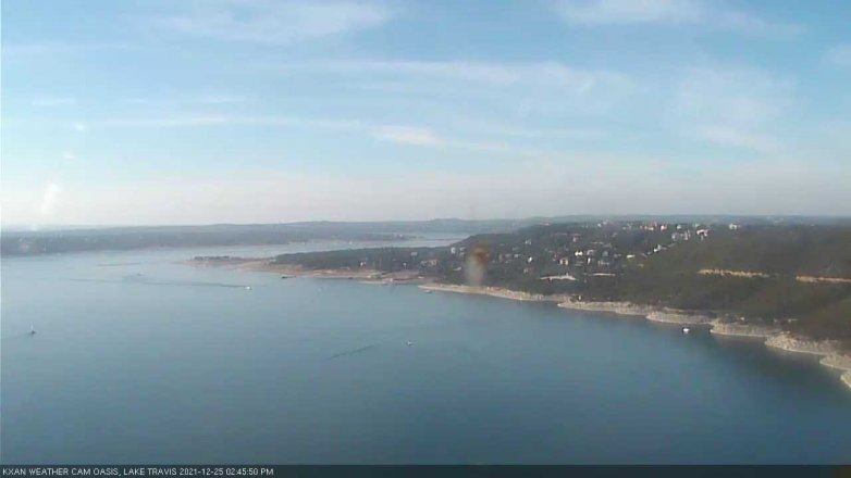 Lake Travis webcam, December 25, 2021 2:45 PM CT