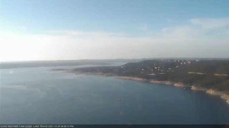 Lake Travis webcam, December 25, 2021 4:00 PM CT