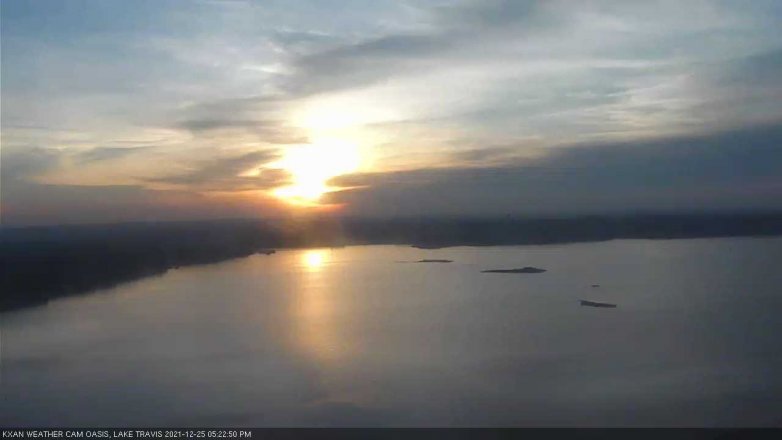 Lake Travis webcam, December 25, 2021 5:25 PM CT
