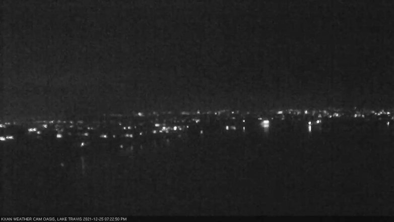 Lake Travis webcam, December 25, 2021 7:25 PM CT