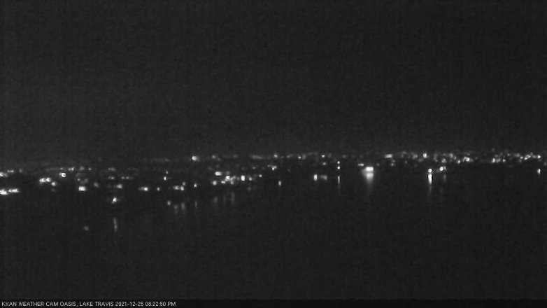 Lake Travis webcam, December 25, 2021 8:25 PM CT