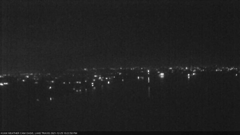 Lake Travis webcam, December 25, 2021 10:25 PM CT