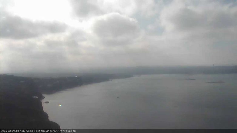 Lake Travis webcam, December 26, 2021 2:00 PM CT