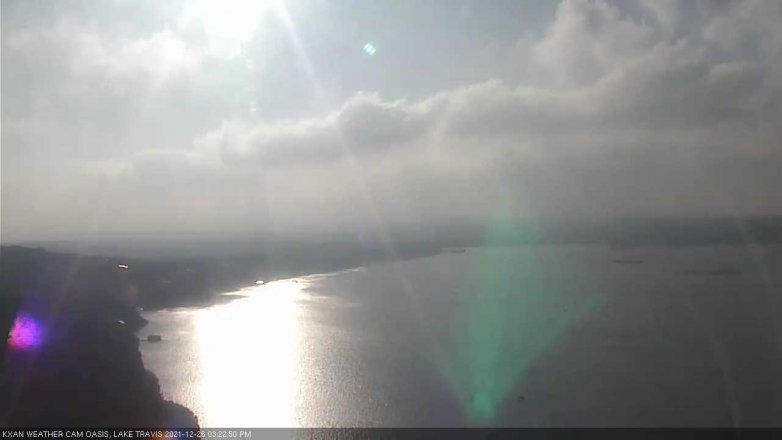 Lake Travis webcam, December 26, 2021 3:25 PM CT
