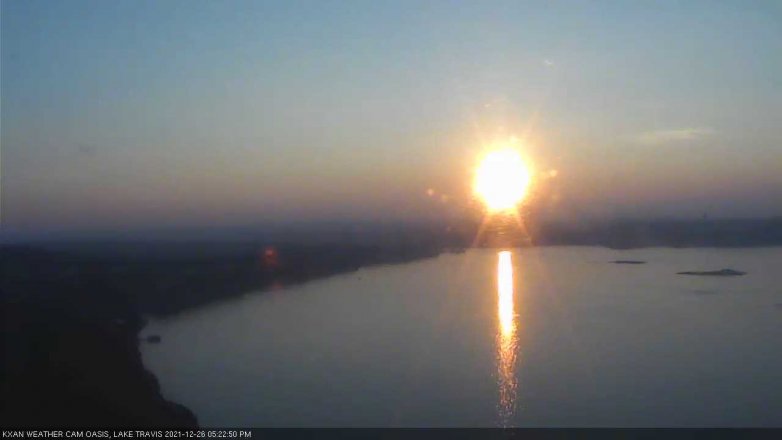 Lake Travis webcam, December 26, 2021 5:25 PM CT