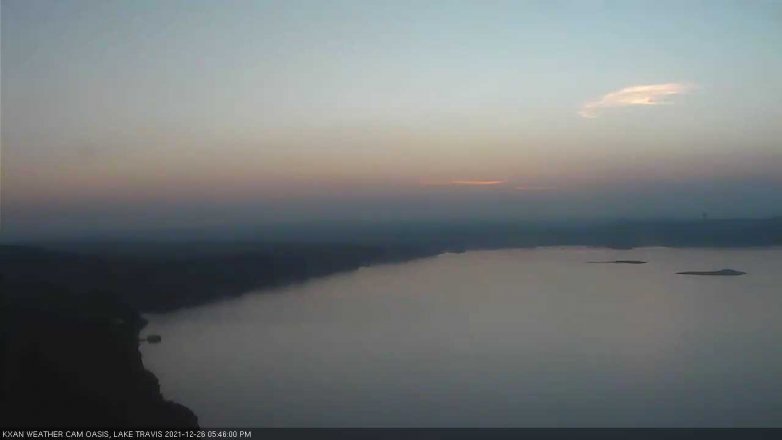 Lake Travis webcam, December 26, 2021 5:45 PM CT