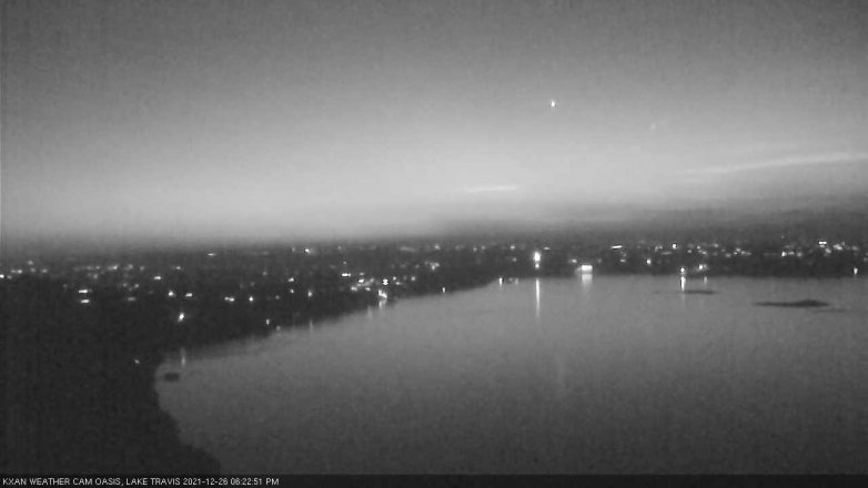 Lake Travis webcam, December 26, 2021 6:25 PM CT