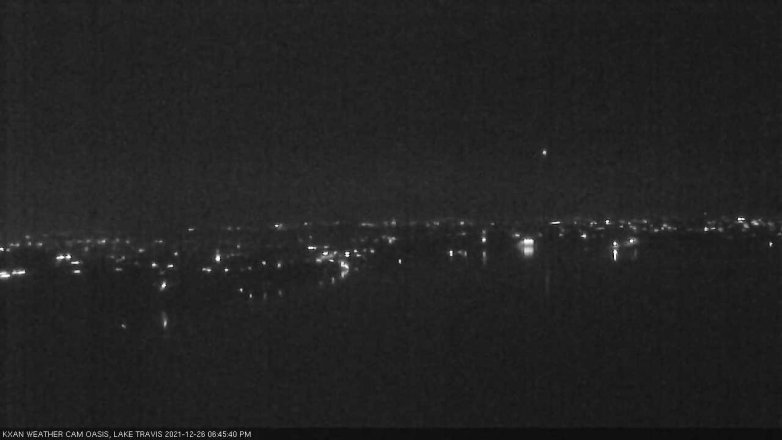 Lake Travis webcam, December 26, 2021 6:45 PM CT