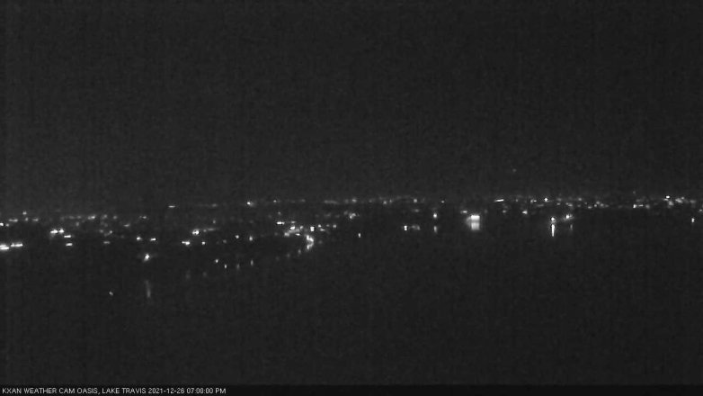 Lake Travis webcam, December 26, 2021 7:00 PM CT