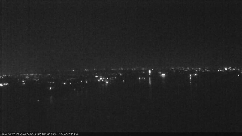 Lake Travis webcam, December 26, 2021 9:25 PM CT