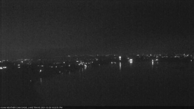 Lake Travis webcam, December 26, 2021 10:25 PM CT