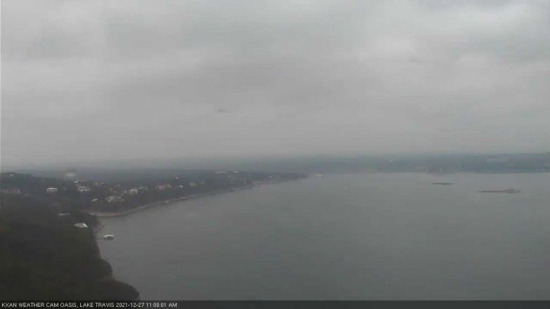 Lake Travis webcam, December 27, 2021 11:00 AM CT