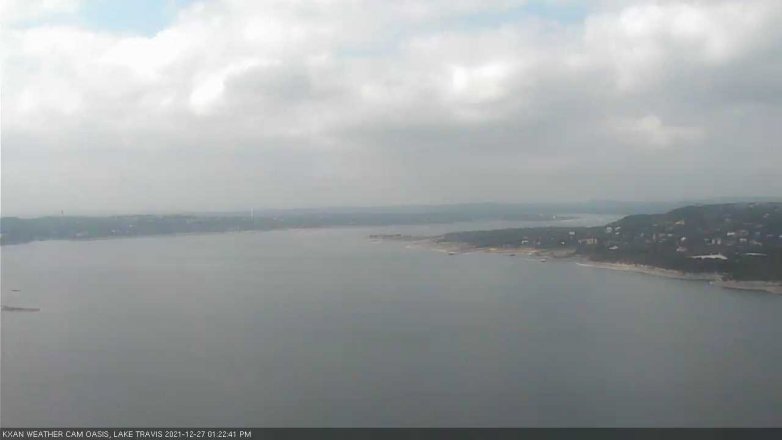 Lake Travis webcam, December 27, 2021 1:25 PM CT