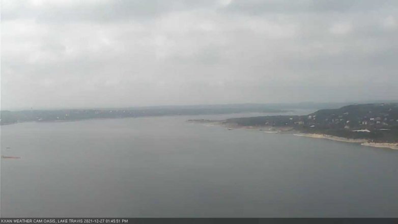 Lake Travis webcam, December 27, 2021 1:45 PM CT