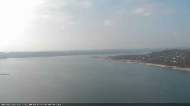 Lake Travis webcam, December 27, 2021 2:45 PM CT