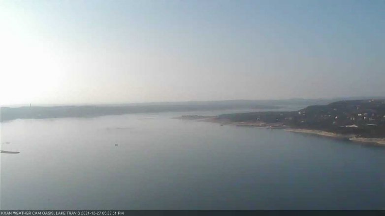 Lake Travis webcam, December 27, 2021 3:25 PM CT
