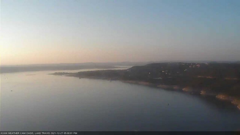Lake Travis webcam, December 27, 2021 5:00 PM CT