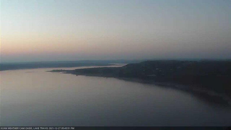 Lake Travis webcam, December 27, 2021 5:45 PM CT