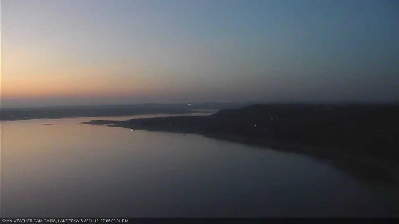 Lake Travis webcam, December 27, 2021 6:00 PM CT