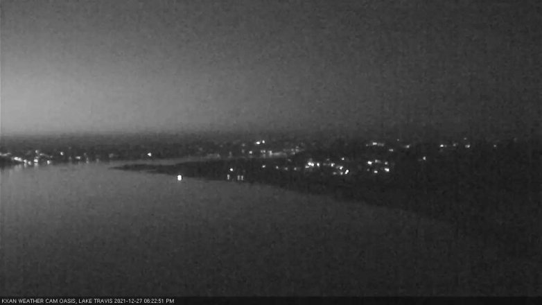 Lake Travis webcam, December 27, 2021 6:25 PM CT
