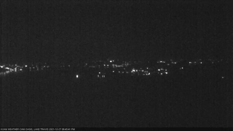 Lake Travis webcam, December 27, 2021 6:45 PM CT