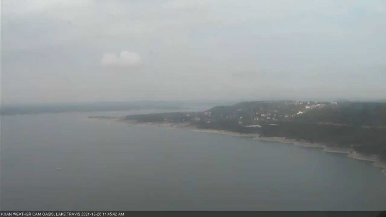 Lake Travis webcam, December 28, 2021 11:45 AM CT