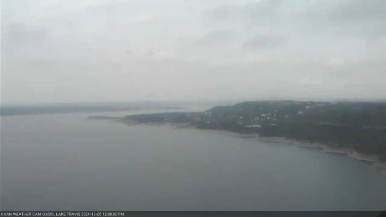 Lake Travis webcam, December 28, 2021 12:00 PM CT