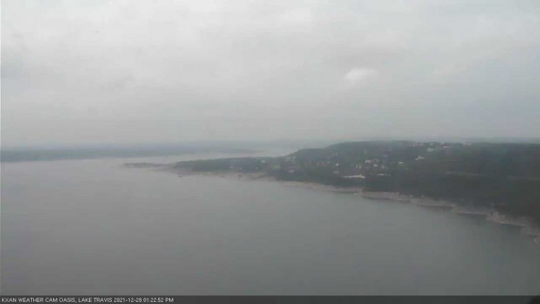 Lake Travis webcam, December 28, 2021 1:25 PM CT