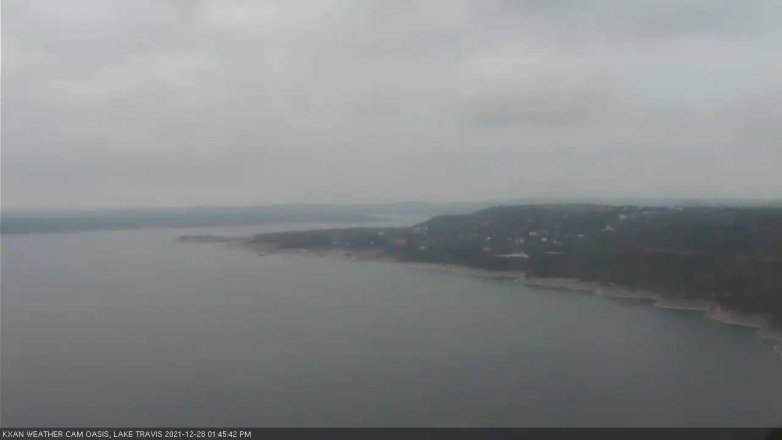 Lake Travis webcam, December 28, 2021 1:45 PM CT