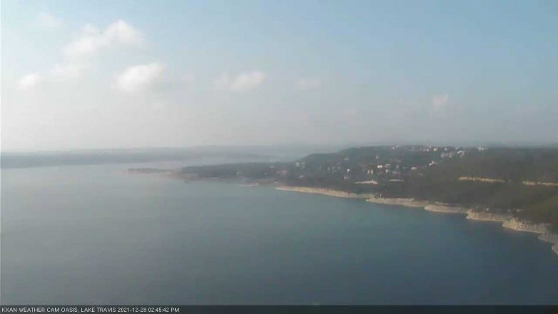 Lake Travis webcam, December 28, 2021 2:45 PM CT
