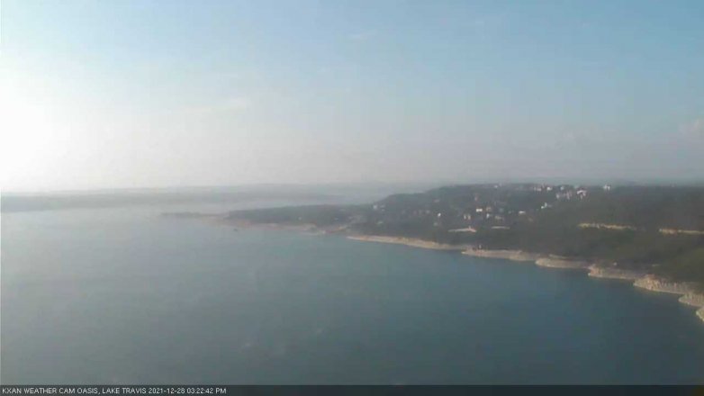 Lake Travis webcam, December 28, 2021 3:25 PM CT