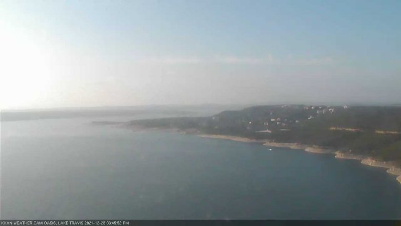 Lake Travis webcam, December 28, 2021 3:45 PM CT