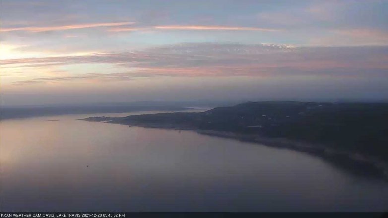 Lake Travis webcam, December 28, 2021 5:45 PM CT