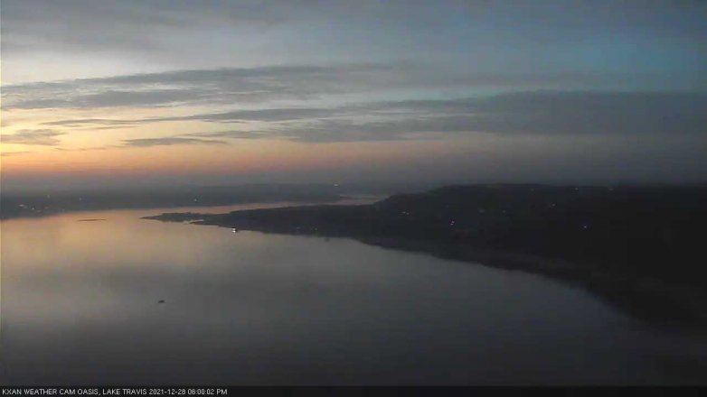 Lake Travis webcam, December 28, 2021 6:00 PM CT