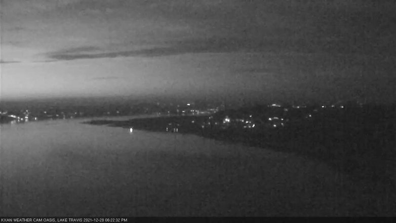Lake Travis webcam, December 28, 2021 6:25 PM CT